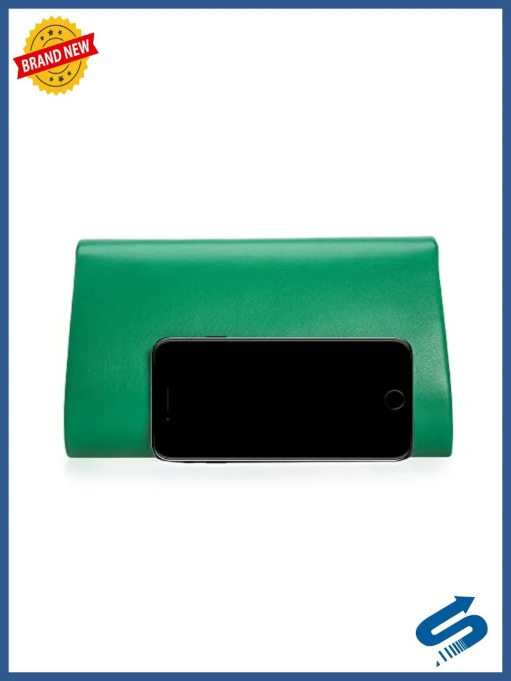 PU Faux Leather Clutch Purse for Women Evening Bag with Chain Strap